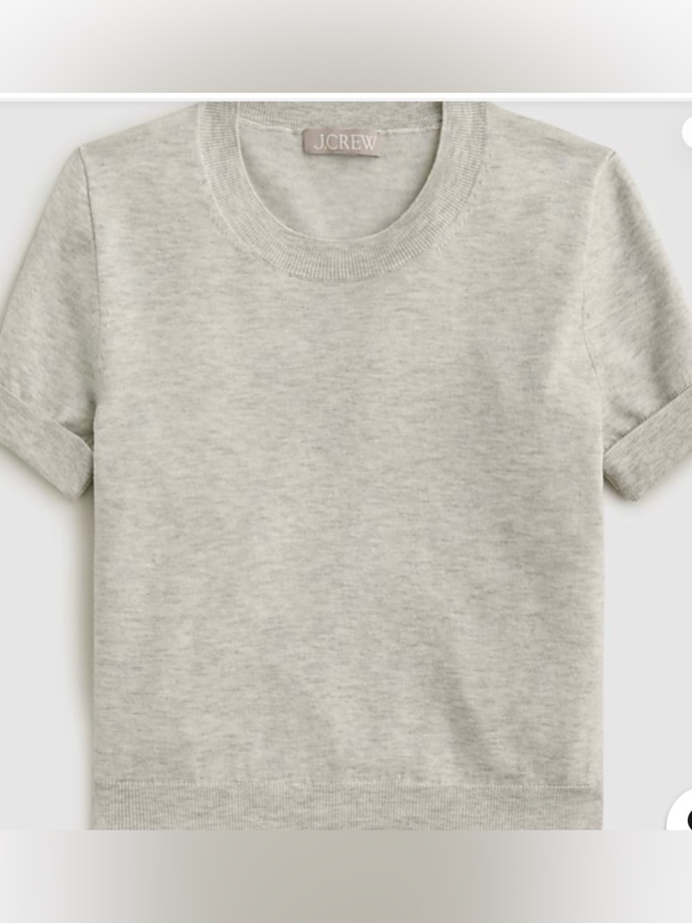 J crew  Shrunken TENCEL™ lyocell-blend T-shirt sweater size small gray